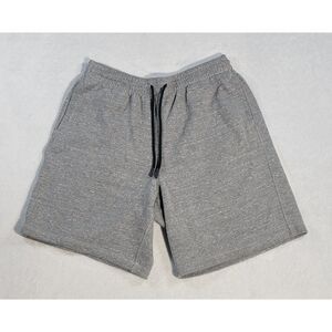 DSG Gray Sweat Shorts Drawstring Cotton Blend Slash Pockets Mens Large